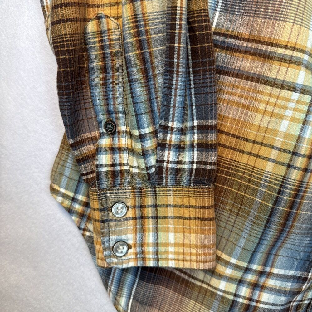 Billabong Punk Mens Slim Fit Button Up Shirt M Plaid Long Sleeve Y2K Retro Surf - Picture 4 of 10